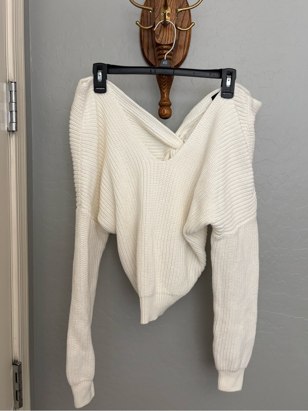 Off the shoulder sweater